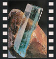 Aquamarine crystal. Urals